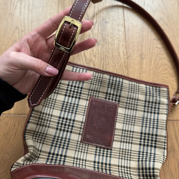 5/a Baker Elizabeth Bag - EUC - Brown Leather & Plaid - Picture 7 of 14